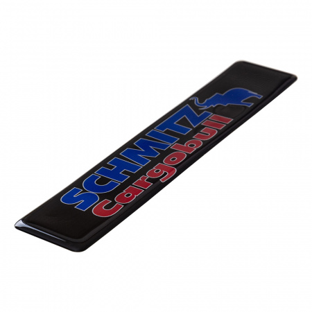 Объемная наклейка VT SHMITZ (200х40мм, сине-красная)