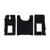 95-Коврики ворсовые KAMAZ К5 54901 -(ABTC 3 коврика. АТ) (Карлайт (Серый) кант Черный)