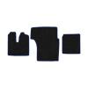 31-Коврики ворсовые MAN TGA XXL -(АВС 3 коврика. МТ) (UPP-3 (Черный) кант Синий)