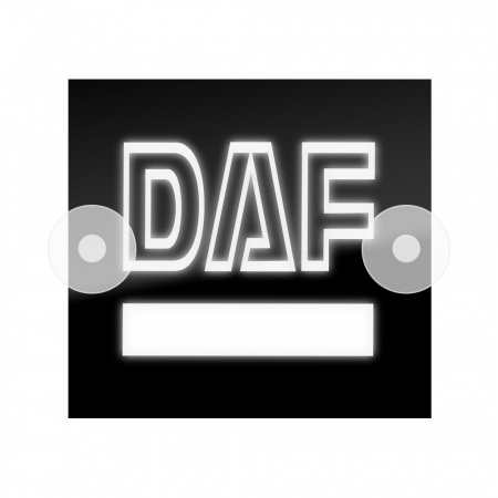 Табличка светодиодная 14*15 Лобовое (12v) (DAF белая)