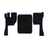 12-Коврики ворсовые VOLVO FH после 2009г -(АВС 3 коврика. МТ) (Фортуна (Черный) кант Синий)