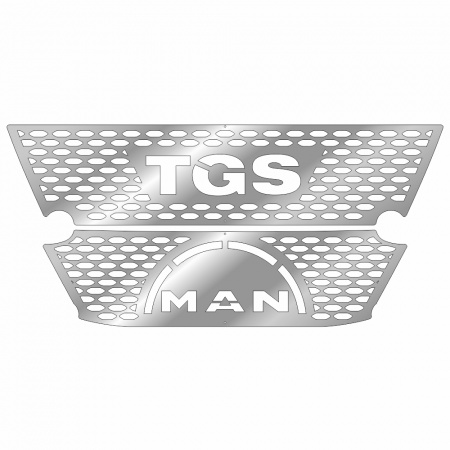 Накладки из нержавеющей стали на бампер MAN TGS NKN-52