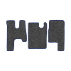 38-Коврики ворсовые MAZ EURO (Простор) -(АВС 3 коврика. МТ) (UPP-3 (Серый) кант Синий)