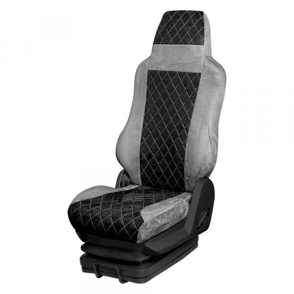 114 Чехлы Стандарт RENAULT серия T/K/C от 2013 (2 ремня) 2 выс.сид. без рычагов откидывания спинки