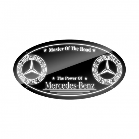 Панель на спальник 75*40 Овал (24v) (MERCEDES белый)