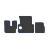 33-Коврики ворсовые MAN F-2000 Commandor -(АВС 3 коврика. МТ) (UPP-8 (Графит) кант Синий)