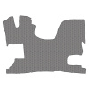 11.4 Коврики стёганные ГАЗЕЛЬ NEXT (кпп из панели)  (Премиум Серый)
