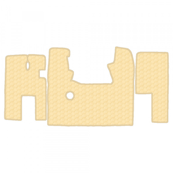 10.1 Коврики стёганные MAZ EURO 3 (МТ) педаль газа снизу