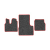 37-Коврики ворсовые MAN TGS -(АВС 3 коврика. МТ) (UPP-3 (Серый) кант Красный)