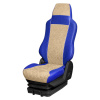 119 Чехлы Премиум FORD F-MAX  (2 ремня) 2 выс.сид (ПремиумСиний+АликБежевый)