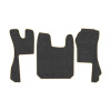 87-Коврики ворсовые SCANIA R  -(АВС 3 коврика. МТ) (UPP-8 (Графит) кант Бежевый)