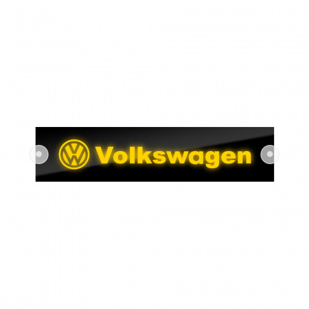 Табличка светодиодная 10x50 (желтая) на лобовое стекло (24v) (VOLKSWAGEN)