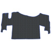 6.9 Коврики стёганные RENAULT GAMA T от 2014  (ровный пол, пассажирское сиденье не пневмо)  (Премиум Черный строчка Синяя)