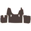 3.13 Коврики стёганные Scania 6 ser. G  (AT/MT)  (Классик Коричневый)