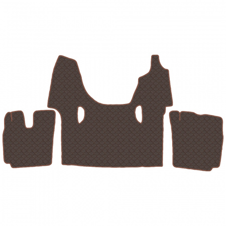 3.13 Коврики стёганные Scania 6 ser. G  (AT/MT)  (Классик Коричневый)
