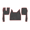98-Коврики ворсовые FORD F-MAX -(ABTC 3 коврика. АТ) (UPP-3 (Серый) кант Красный)