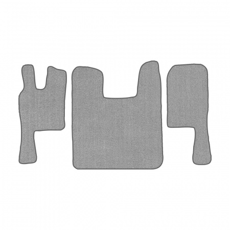 67-Коврики ворсовые SCANIA 124 (после 2010г) -(ABTC 3 коврика. АТ) (UPP-6 (Серый) кант Серый)