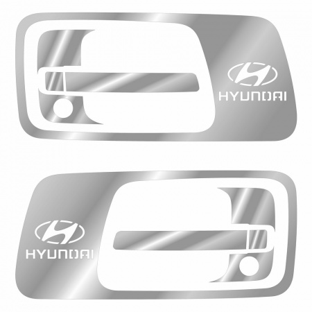 117 Накладки нержавеющая сталь на ручки дверей Hyundai Mighty
