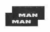 Брызговики Черные Люкс 67*27 MAN (Надпись Белая)