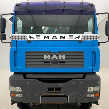 Защита лобового стекла для MAN TGA (нерж. сталь, прямые углы)