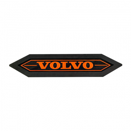 Панель на карман спальника 1000*200 VOLVO (замша) острые углы (24v) (Подсветка оранжевая)