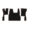 96-Коврики ворсовые SCANIA S  -(ABTC 3 коврика. АТ) (UPP-8 (Черный) кант Коричневый)