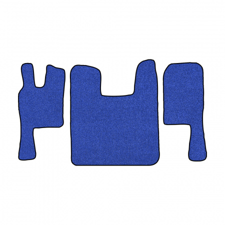 67-Коврики ворсовые SCANIA 124 (после 2010г) -(ABTC 3 коврика. АТ) (UPP-8 (Синий) кант Черный)