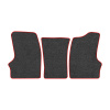55-Коврики ворсовые ГАЗЕЛЬ -(АВС 3 коврика. МТ) (UPP-8 (Графит) кант Красный)