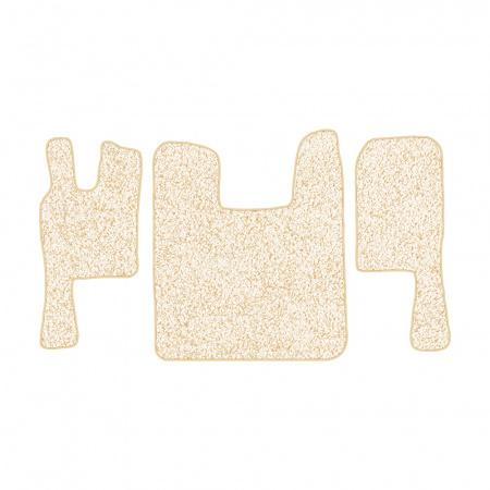 67-Коврики ворсовые SCANIA 124 (после 2010г) -(ABTC 3 коврика. АТ) (Фортуна (Бежевый) кант Бежевый)