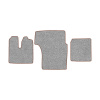 31-Коврики ворсовые MAN TGA XXL -(АВС 3 коврика. МТ) (UPP-8 (Серый) кант Коричневый)