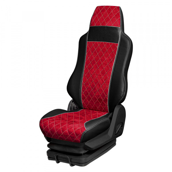 75 Чехлы Премиум MERCEDES ACTROS MP-3  от 2017 (2 ремня, 2 выс.сид) 1 пневмо