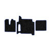 94-Коврики ворсовые MAN TGX от 2018г. (2 полки) -(ABTC 3 коврика. АТ) (Фортуна (Черный) кант Синий)