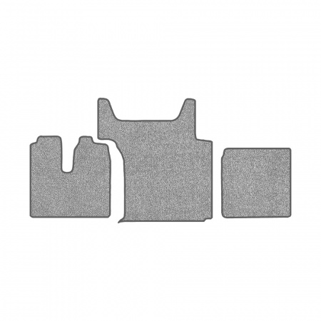 105/1 (хол-к)-Коврики ворсовые Sitrak G7/C7H -(АВС 3 коврика. МТ) (UPP-8 (Серый) кант Серый)