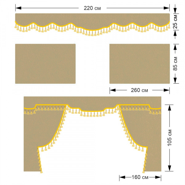 Комплект автоштор DongFeng от 2022г.в.