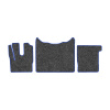 68-Коврики ворсовые DAF 106 -(ABTC 3 коврика. АТ) (UPP-3 (Серый) кант Синий)