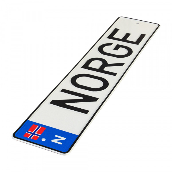 Автомобильный сувенирный номер NORGE