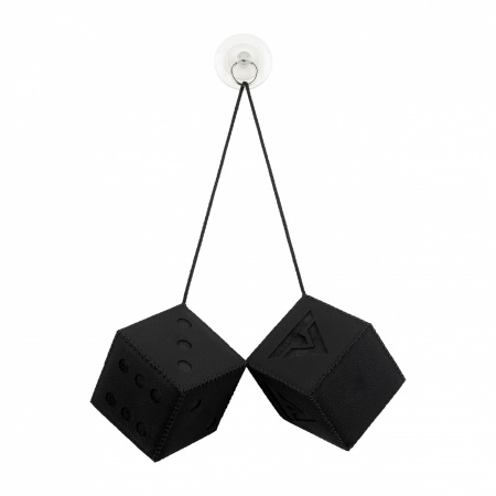 Кубики кожаные на присоске (8х8см) VITA TRUCK (DakotaBlack+АликЧерный)