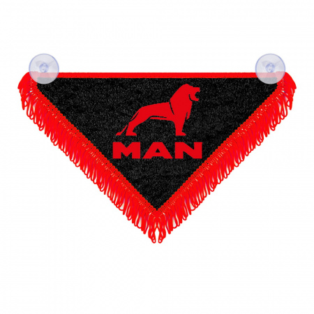 Треугольный короткий вымпел (надпись/лого)