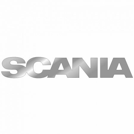 168 Накладки нержавеющая сталь на слово (123мм) SCANIA 5 серия