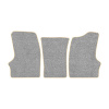 55-Коврики ворсовые ГАЗЕЛЬ -(АВС 3 коврика. МТ) (UPP-8 (Серый) кант Бежевый)