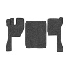12-Коврики ворсовые VOLVO FH после 2009г -(АВС 3 коврика. МТ) (UPP-3 (Серый) кант Черный)
