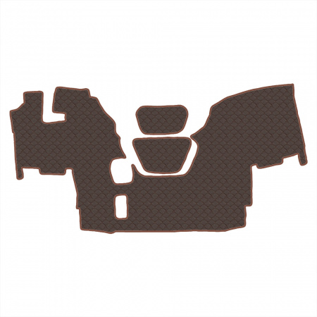 1.1 Коврики стёганные DAF 95 XF  (МТ)  (Классик Коричневый)