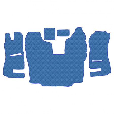 3.6 Коврики стёганные SCANIA 5ser.R (АТ, 1 пневм., 1 табуретка) от 2013г (Классик Синий)