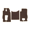 83-Коврики ворсовые Mercedes Actros MP3 MS от 2004г. -(ABTC 3 коврика. АТ) (UPP-8 (Коричневый) кант Бежевый)