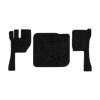 11-Коврики ворсовые VOLVO FH до 2009г -(АВС 3 коврика. МТ) (Фортуна (Черный) кант Серый)