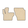 120-Коврики ворсовые JAC N200 -(АВ Водитель и пассажир) (UPP-8 (Бежевый) кант Черный)