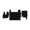 03-Коврики ворсовые RENAULT PREMIUM до 2005 -(АВС 3 коврика. МТ) (Фортуна (Черный) кант Бежевый)