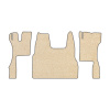96-Коврики ворсовые SCANIA S  -(ABTC 3 коврика. АТ) (UPP-8 (Бежевый) кант Серый)