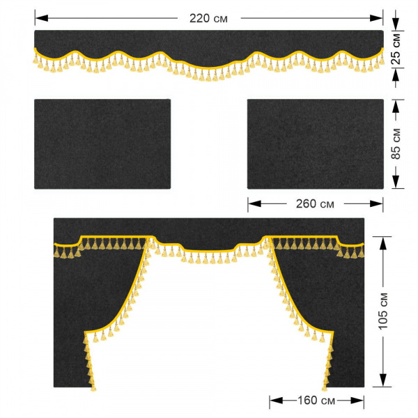 Комплект автоштор DongFeng от 2022г.в.