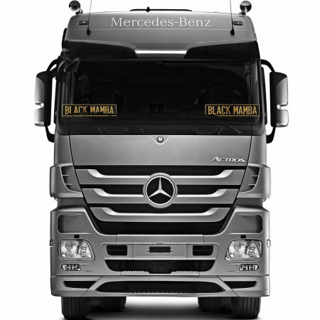 Автомобильный сувенирный номер BLACK MAMBA